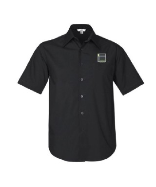 Biz Mens S/S Metro Shirt - Black:Black